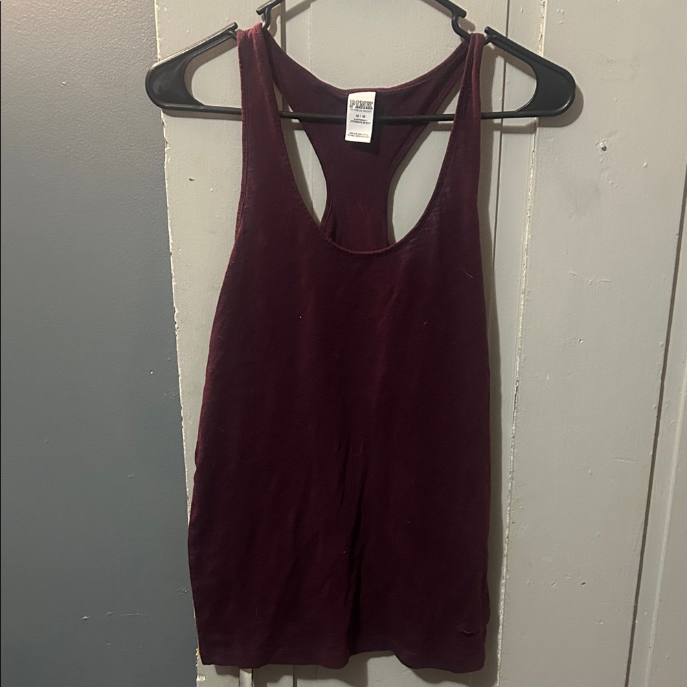 Women's Burgundy Pink Tank Top